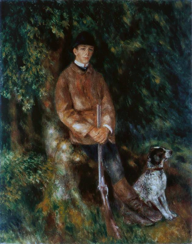 Pierre Auguste Renoir Portrait of Alfred Berard with His Dog China oil painting art